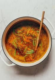 1 Pot Spiced Sweet Potato Lentil Soup Minimalist Baker Recipes Recipe Sweet Potato Lentil Soup Sweet Potato Lentil Lentil Potato Soup