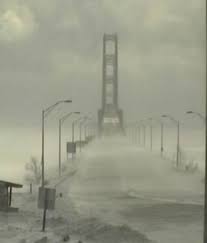A ludington man is accused of firing a gun in the air during an argument with another motorist on the mackinac bridge this. Mackinac Bridge 2 25 15 Bridge Was Closed For Several Hours Due To Blowing Wind And Snow With Severe White Outs And Mackinac Bridge Mackinac Mackinaw City