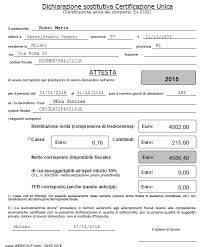 O di conseguire il diploma. Dichiarazione Sostitutiva Cu Webcolf