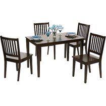 Shaker Dining Chairs Set Of 4 Espresso Walmart Com In 2020 Dining Chair Set Side Chairs Dining Solid Wood Dining Room