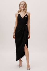 Bhldn Caron Dress Black Bridesmaid Dresses Dress To Hide Belly Midi Bridesmaid Dress