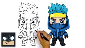 How To Draw Ninja Fortnite Youtube Dragon Ball Painting Cartooning 4 Kids Easy Drawings