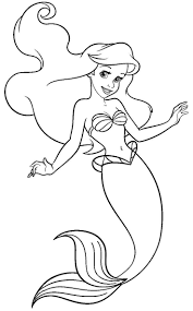 Little Mermaid Coloring Pages Click More Picture Crafts Craft Sirena Para Colorear Paginas Para Colorear Para Imprimir Paginas Para Colorear Para Ninos