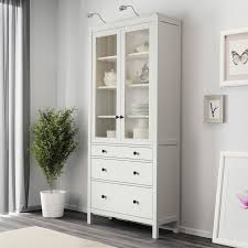 Hemnes Glass Door Cabinet With 3 Drawers White Stain 35 3 8x77 1 2 Ikea In 2020 Glasschrankturen Ikea Schranke Wohnzimmer Ikea Hemnes Schrank
