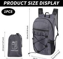 TSLBW Sac à Dos Pliable Ultra Léger, Sac à Dos de Randonnée Imperméable  avec Sac de Rangement, Sac à dos de jour Multifonctionnel pour le Sport en  ...