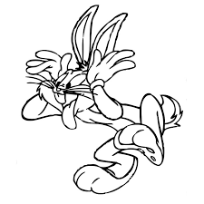 coloriage looney toons bugs bunny a imprimer gratuit az cheval avec harnais
