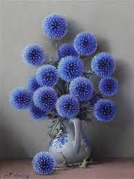 Pin By Finding Beauty In Life On Moody Blue Flower Art Flower Painting Blue Flowers