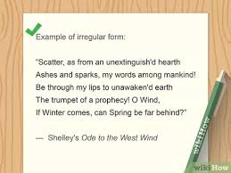 How To Write An Ode With Pictures Wikihow