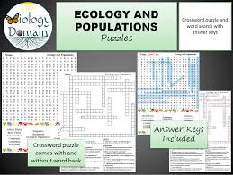 Check spelling or type a new query. Ecology And Populations Crossword And Word Search Teaching Resources