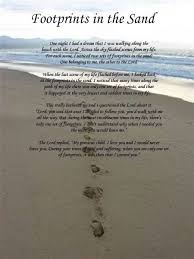 Footprints In The Sand Footprints In The Sand Poem Inspirational Poems Christian Poems