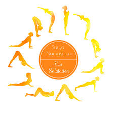 Check spelling or type a new query. Vector Illustration Of Yoga Exercise Sun Salutation Surya Namaskara Bright Colorful Silhouettes Of Slim Women In Different Yoga Positions In Yellow And Orange Dyes Ù…ÙˆÙ‚Ø¹ ØªØµÙ…ÙŠÙ…ÙŠ