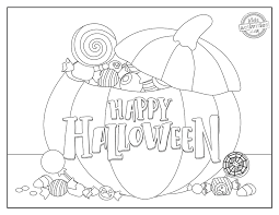 Printable coloring and activity pages are one way to keep the kids happy (or at least occupie. Magical Happy Halloween Coloring Pages Kids Activities Blog