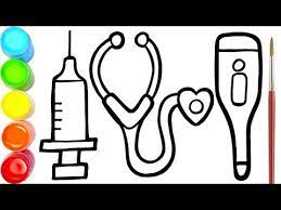 Cara menggambar dan mewarnai alat dokter. Menggambar Dan Mewarnai Peralatan Dokter Untuk Anak Anak Ara Plays Art Youtube