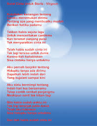 Lirik Lagu Virgoun Surat Cinta Untuk Starla