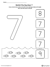 match the number printable worksheet 6 myteachingstation com