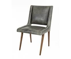 Mid Century Dining Chair In Distressed Grey Leather Dining Chairs Mid Century Dining Chairs Mid Century Dining