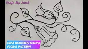 Find & download free graphic resources for embroidery stitches. Floral Embroidery Design Drawing Hand Embroidery Designs By Craft My Stitch Youtube