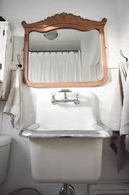 wall mount farmhouse sink bathroom