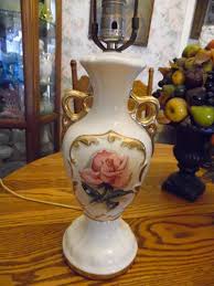 Maybe you would like to learn more about one of these? Vintage Ceramic Table Lamp With Rose Decoration Works Item 1372560