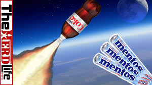 Coke Rockets Vs Diet Coke Rockets With Mentos Youtube