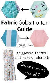 However, knit fabric is also very useful! Fabric Substitutions Can I Sew A Pattern For Knit With Woven Fabric Melly Sews Sewing Basics Sewing Fabric Sewing Hacks