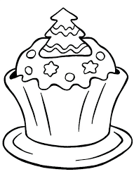 Coloring Pages Christmas Cupcake In 2020 Cupcake Coloring Pages Unicorn Coloring Pages Leaf Coloring Page