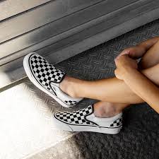Black And Grey Checkered Slip On Vans Vans Classic Slip On 98 Dx Anaheim Factory Vans Vans Classic Slip On Vans Slip On Black