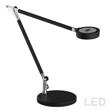 Find adjustable desk lamp manufacturers from china. Dainolite Signature Adjustable Desk Lamp Led Light 16 5 In Black 779ledt Mb Reno Depot