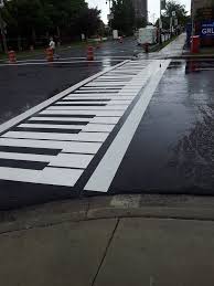 Musical Crosswalk At Jazz In The Park Summer Concerts Streetscape Design Street Painting Murals Street Art