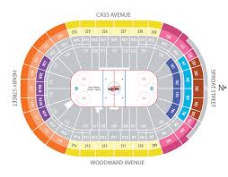 Little Caesars Arena Seating Chart With Seat Numbers