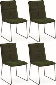 They'll be great for additional seating when guests arrive, too. Vida Living Soren Green Velvet Dining Chair Set Of 4 Cfs Furniture Uk