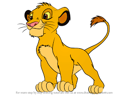 Learn How To Draw Baby Simba From The Lion King The Lion King Step By Step Drawing Tutorials