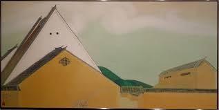 File Houses In Nara By Gyoshu Hayami 1927 Color On Paper National Museum Of Modern Art Tokyo Dsc06650 Jpg Wikimedia Commons