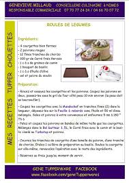 Roules De Legumes Recette Tuperware Recette Tupperware Recettes De Cuisine