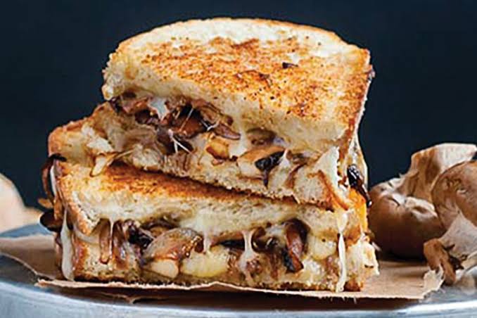 Mushroom Alfredo Sandwich