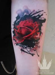 Black And Red Rose Tattoo Sleeve Black And Red Watercolor Tattoo Rose Rose Tattoos For Men Rose Tattoos Watercolor Rose Tattoos