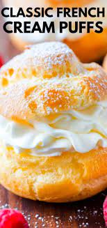 Cream Puffs Recipe Video Natashaskitchen Com In 2020 Puff Dessert Classic French Desserts Cream Puff Recipe