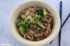 Easy Beef Ramen Noodles Recipe Wellness Mama Recipe In 2021 Noodle Recipes Beef Ramen Noodle Recipes Peanut Butter Noodles Recipe