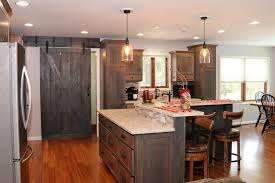 beautiful rustic kitchen with quartz