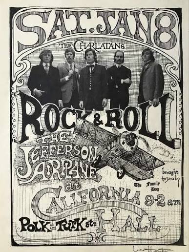 The Charlatans Poster Triptych Set: A Rare Collection of Rock Posters from the 1960s