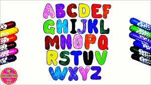 Drawing Alphabets And Coloring Learn Abc Alphabets With Paint Learning Abc Alphabet Coloring Pages Abc Alphabet