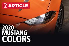 2020 mustang colors options photos color codes