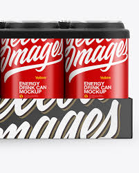 Pack With 24 Matte Cans Mockup In Can Mockups On Yellow Images Object Mockups