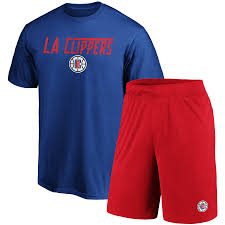 Shop la clippers shorts and pants at fansedge. La Clippers Fanatics Branded T Shirt Shorts Combo Pack Royal Red