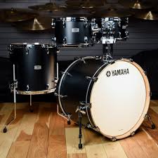 Yamaha Tour Custom 10 12 16 22 4pc Drum Kit Licorice Satin Drums Yamaha Drums Yamaha