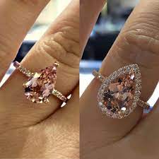 Halo Or No Halo Sellerofjewels David Cojewelry Engagement Rings Bridal Sets Wedding Ring Bands Morganite Jewelry