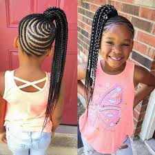 Pull all your hair, including the braid, into a low ponytail in the back. Braids For Kids 100 Back To School Braided Hairstyles For Kids