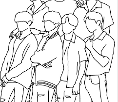 Kpop coloring book includes 50 illustrations on large pages (8.5 x 11 inches). Printable Kpop Coloring Pages