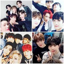 Jungkook live broadcasting his love for his friend yugyeom. V Live