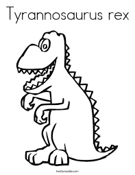 Children love to know how and why things wor. Tyrannosaurus Rex Coloring Page Twisty Noodle